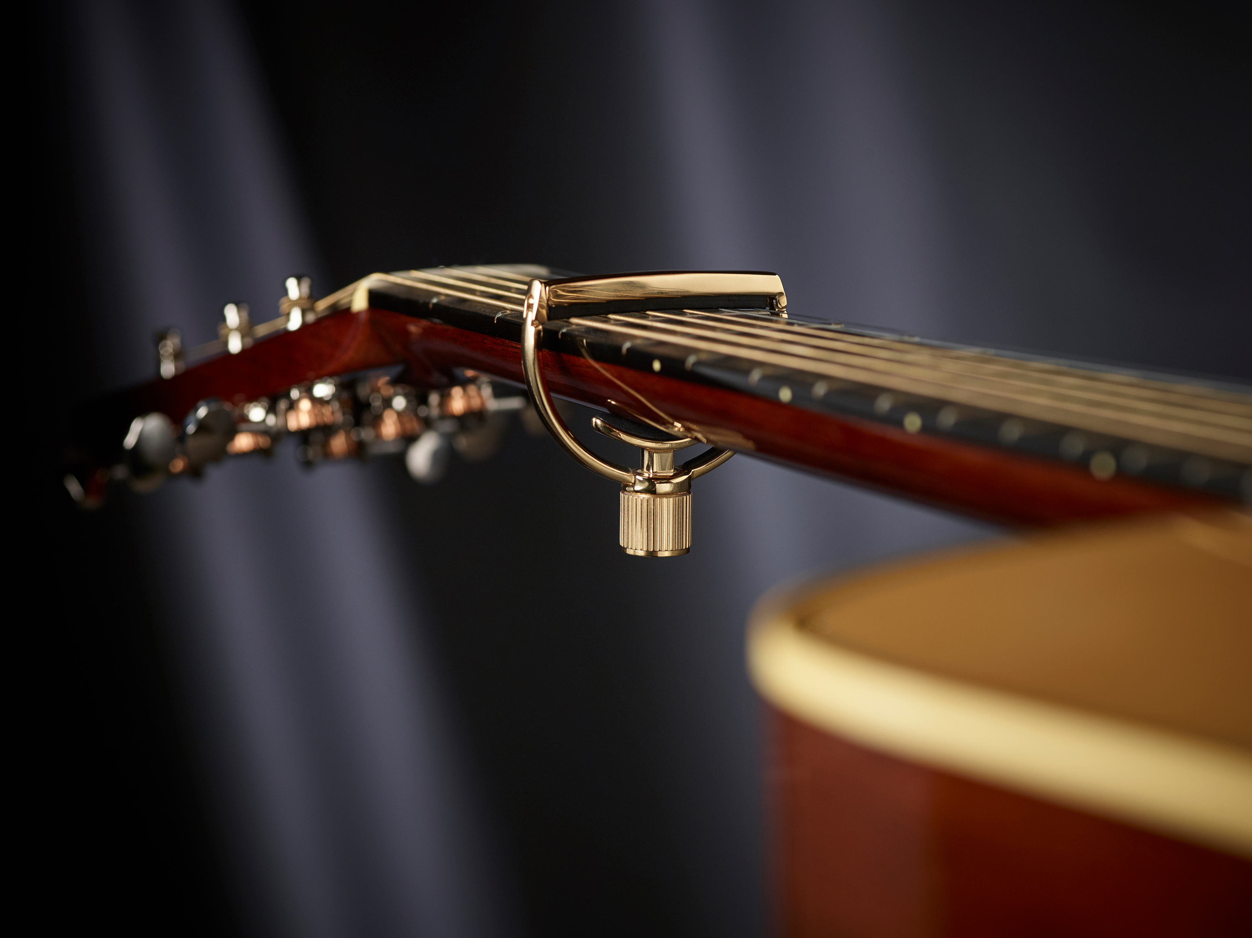 Heritage Guitar (standard neck width 18kt Gold Plate) on guitar