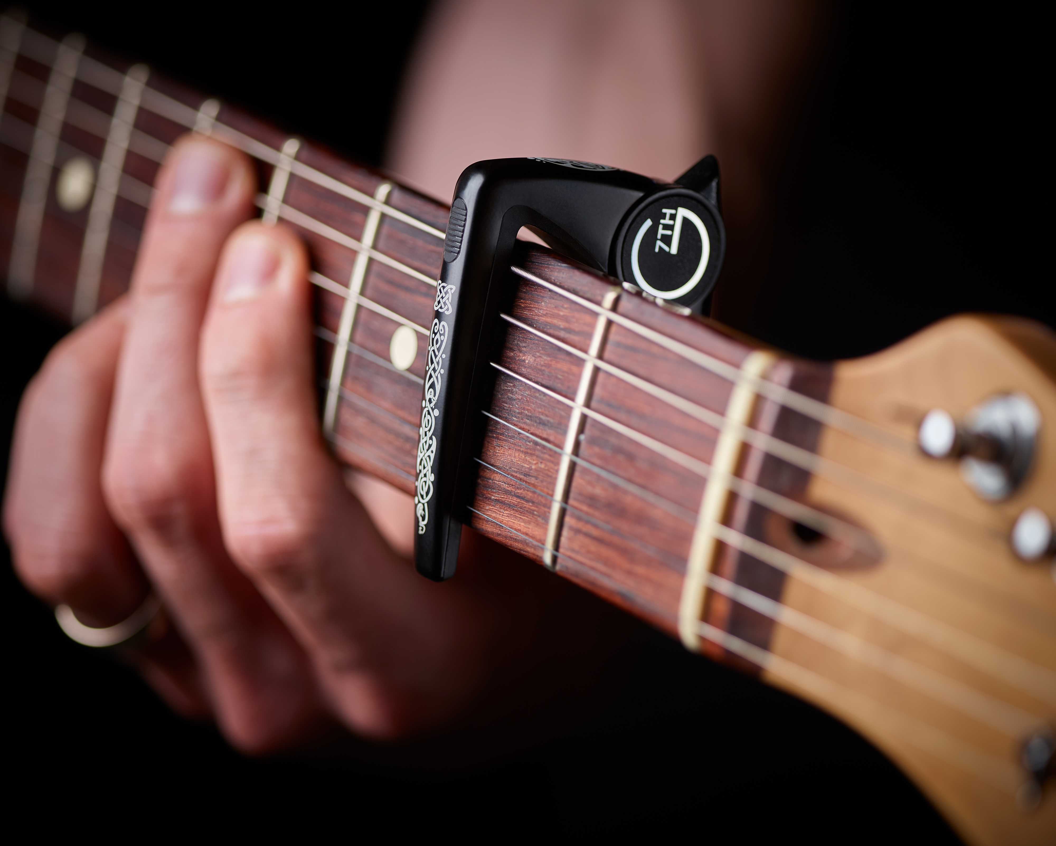 Performance 2 (Satin Black Celtic Special Edition) on electric guitar 2
