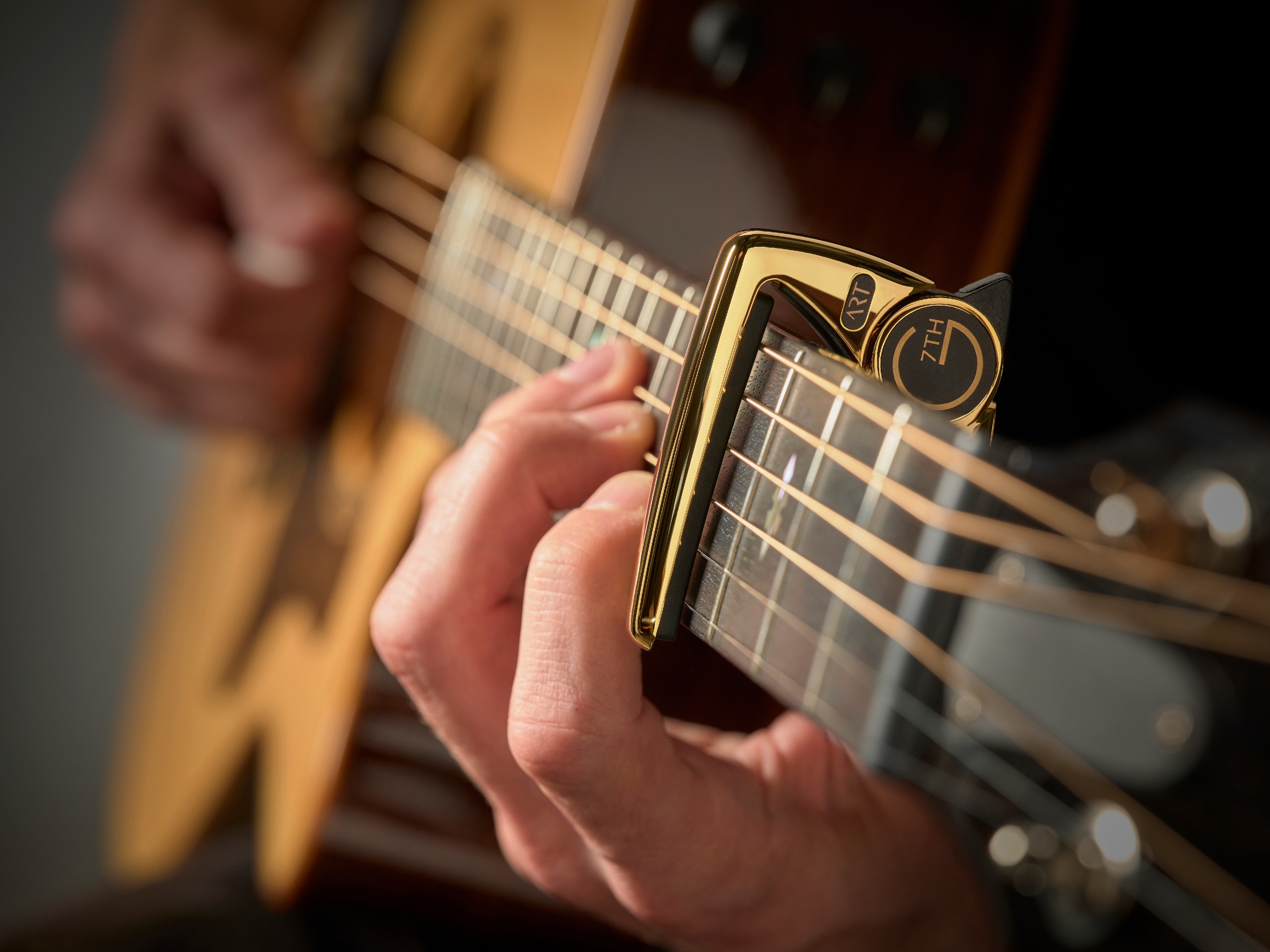 Performance 3 (Steel String 18kt Gold Plate) on acoustic guitar
