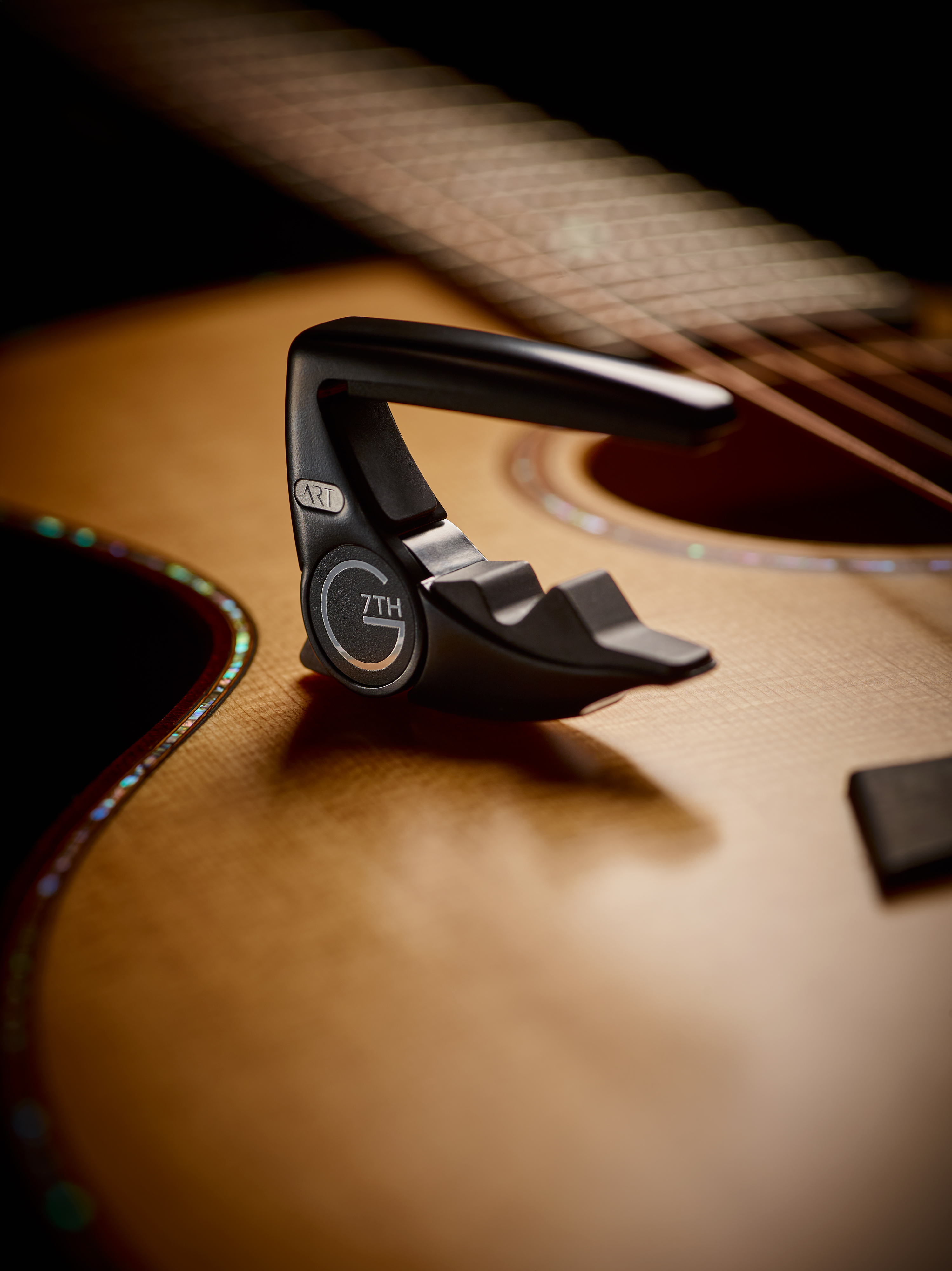 Performance 3 (Steel String Satin Black) on acoustic guitar body